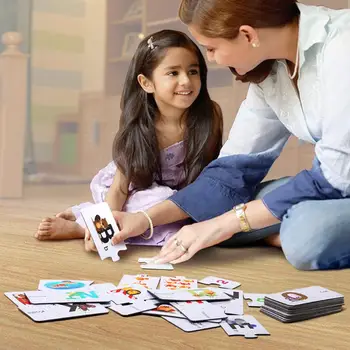

Baby English Learning Word Puzzle Toy Kids Preschool Learning Alphabet Number Cards Puzzles Set Child Educational Toy