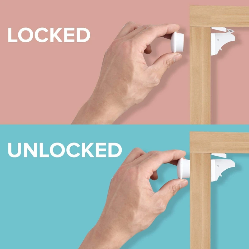 Magnetic Cabinet Lock Key Replacement - Super Magnet For Most Brand Children'S Cabinets And Drawer Locks, Keychain 2 Package Key