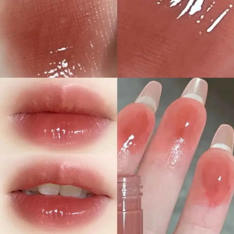 Water Mirror Lip Glaze Lipstick Non-stick Cup Lasting Moisturizing Lipstick Colorful Women Lip Makeup Tool Maquiagem Hot