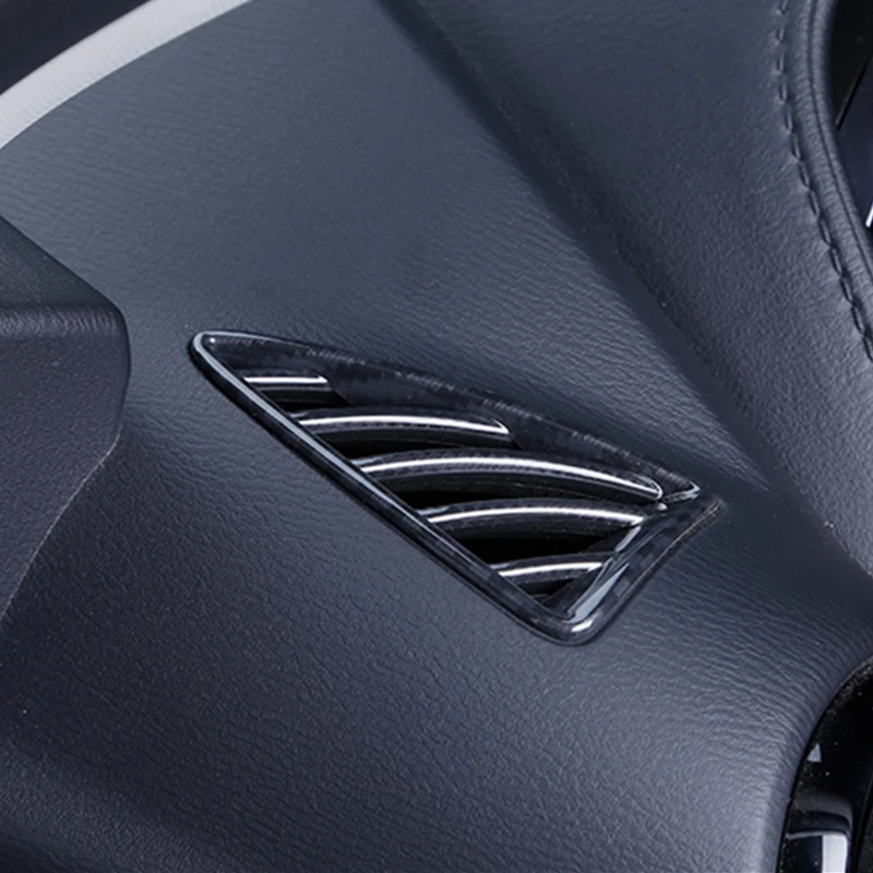 Для Mazda 2 Demio DL Sedan DJ хэтчбек ABS углеродное волокно интерьер Кондиционер Вентиляционный Выход крышка аксессуары