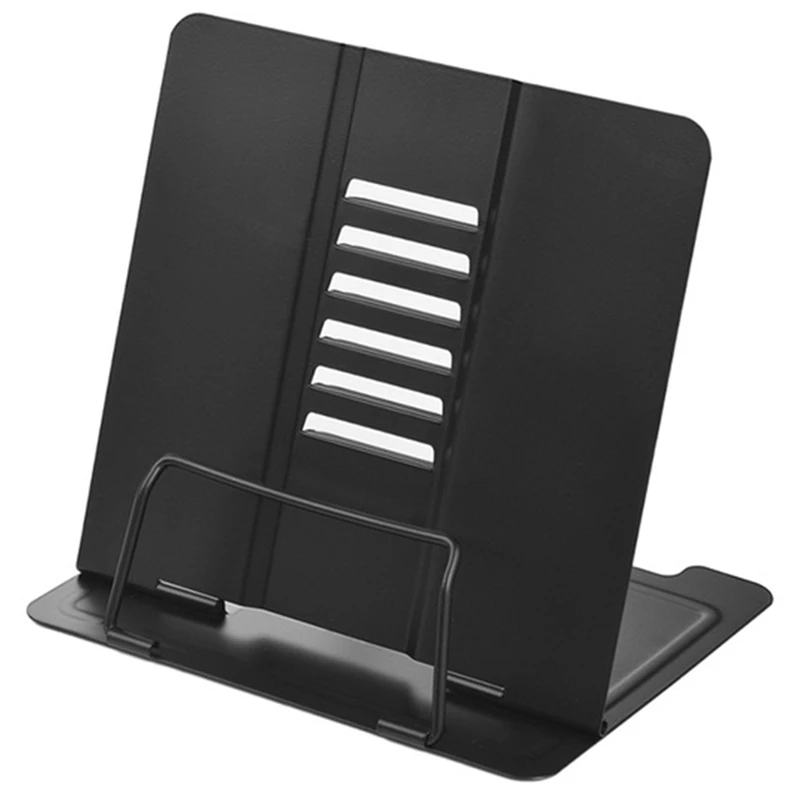 

Office/School Bookstand Bookshelf Document Holder Steel Book Holder Adjustable Six Angles Reading Tool for Magazine Document