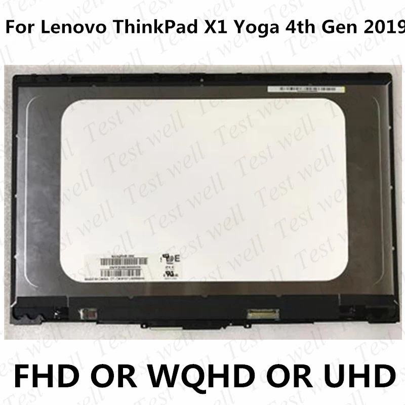 

Оригинальный тест для ноутбука Lenovo ThinkPad X1 Yoga версии 2019, ЖК-дисплей с сенсорным экраном в сборе FRU:00NY678 SD10M67986