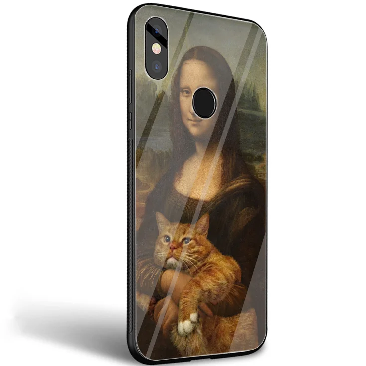 G6 Mona Lisa By Leonardo Da Vinci стеклянный чехол для телефона Xiaomi mi 8 Lite 9 A1 A2 Red mi Note 5 6 7 Pro 6A 4X Pocophone F1 чехол - Цвет: G6