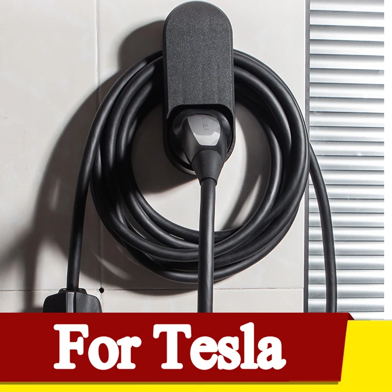 

Car Charging Cable Holder For Tesla Model 3 S X Y Wall Mount Charger Connector Organizer Bracket Adapter