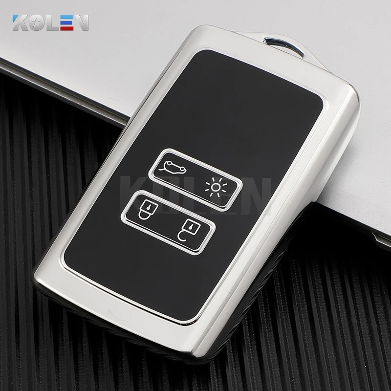 TPU Car Smart Key Case Cover Shell Fob per Renault Koleos Kadjar Clio Megane Captur Espace Kangoo Sandero Talisman accessori 14 TPU Car Smart Key Case Cover Shell Fob per Renault Koleos Kadjar Clio Megane Captur Espace Kangoo Sandero Talisman accessori - H4d4c22a4e06349a8b5d43114fcffa6a2t