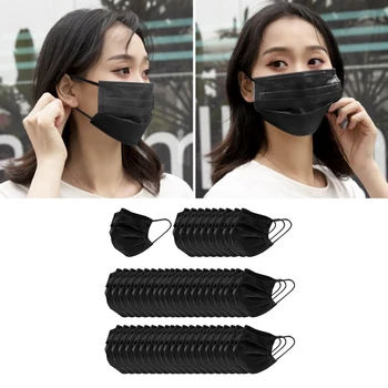 

10-200Pcs High Quality Non Woven Face Mask 3 Layers Disposable Anti-Dust Facial Mouth Protection Masks Ear loop Fast Delivery
