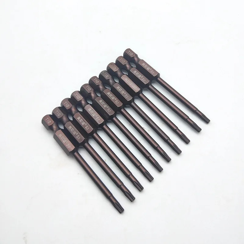 

6.35 Plum Hexagon Socket Bit Desan Screwdriver Bits T10 T15 T40 T25 T27 Electric Bit