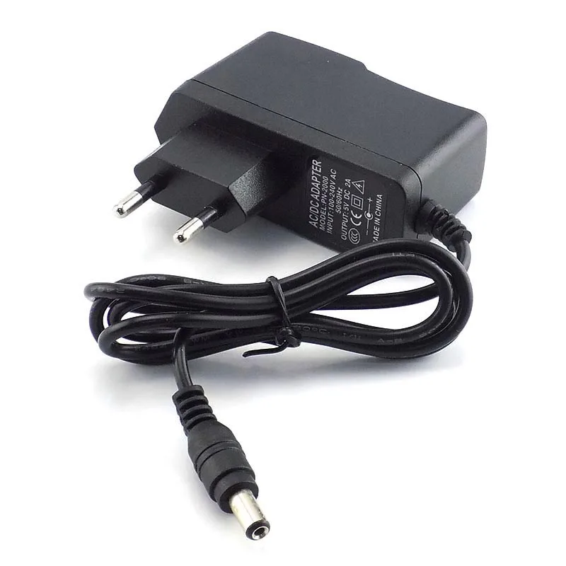 AC DC 5V 2A 2000mA адаптер питания штепсельная вилка EU US 100 V 240 конвертер 5 5x2 1mm для CCTV
