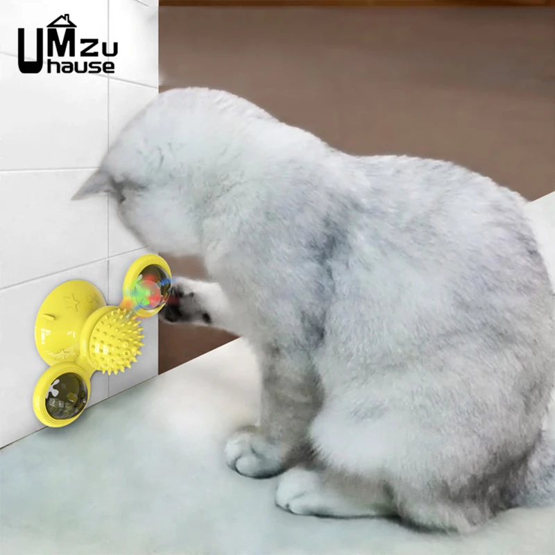 Кошка котенок Поворотная мельница игрушки для домашних животных вихревые щётки