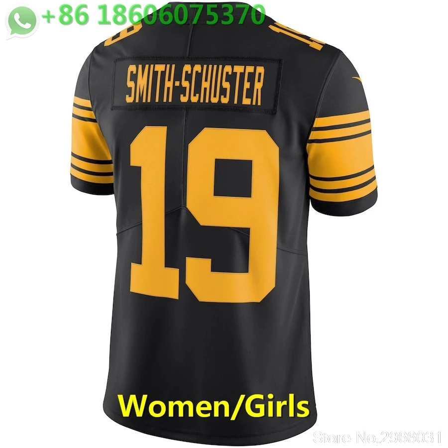A+++ качественная женская майка JuJu Smith-Schuster 19 Ryan Shazier 50 Питтсбург - Цвет: for women