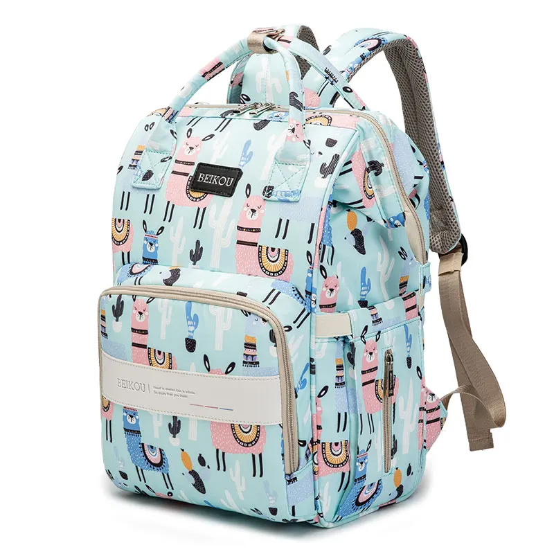 Maternity Diaper Bag Large Capacity USB Waterproof Nursing Baby Bag Travel Backpack Stroller Bag Baby Care Nappy Backpack