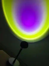 Atmosphere Led Night Light Rainbow Sunset Projector Lamp for Home Coffe shop Background