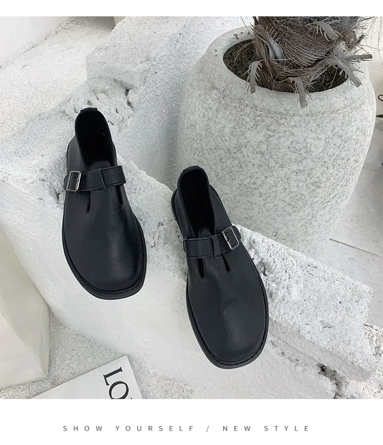 

Spring and Autumn New Style Vintage Women's shoes academy style lovely doll leather hollow single shoes women's flat sole LCAS16