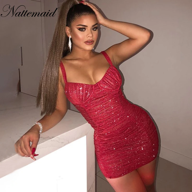 red mesh bodycon dress