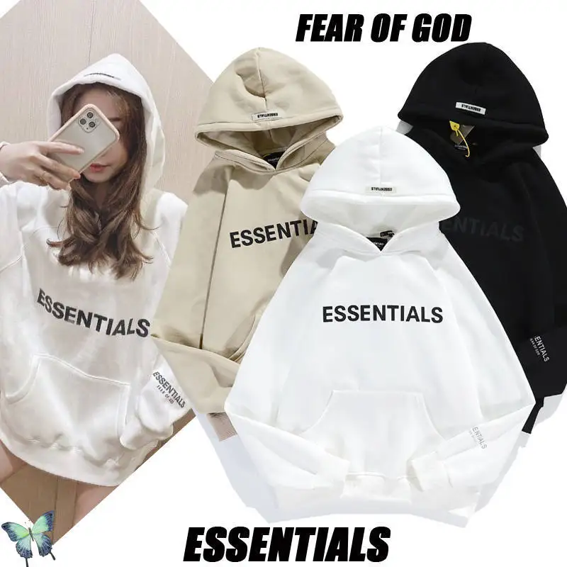 

Essentials Fleece Hoodie Sweatshirt Men Women 3D Foam Printed Justin Bieber Hoody Khaki Black