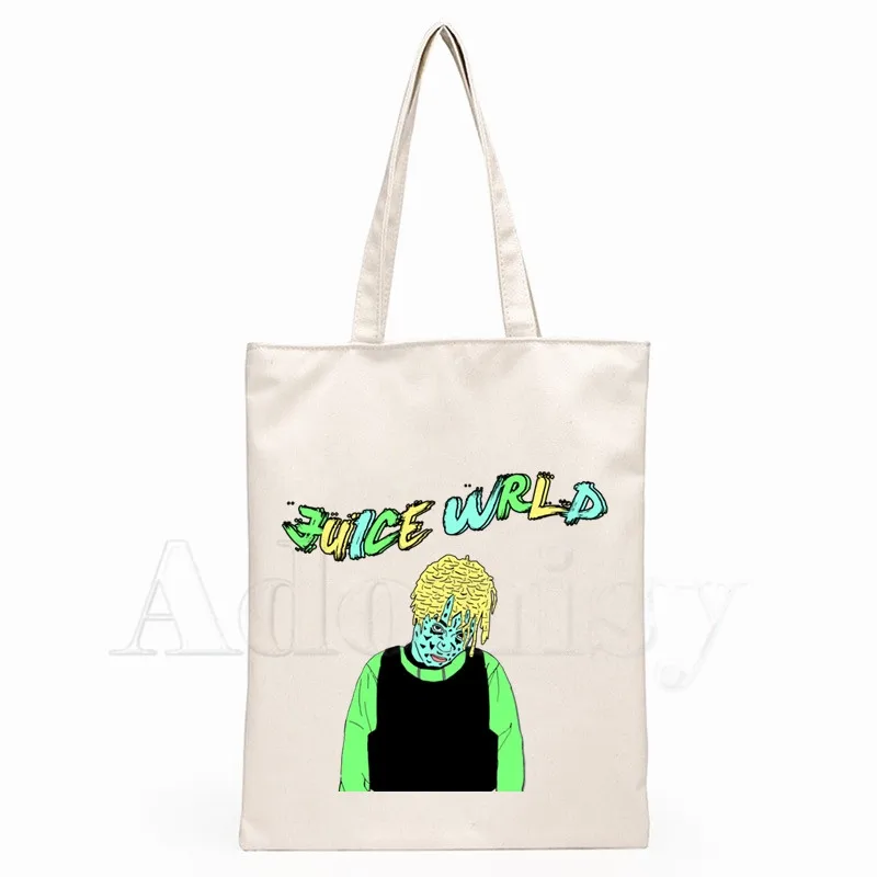 

Juice Wrld New Female Handbags Hot Selling Fashion Handbag Canvas Bag Tote Ladies Casual Shoulder Bag Reusable Shopping Bags