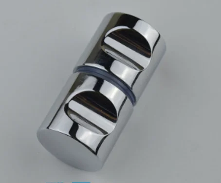 

Aluminum Alloy Door Handle 1.1" Diameter Single Glass Door Knob Bathroom Shower Cabinet Handle with Screw Home Hardware