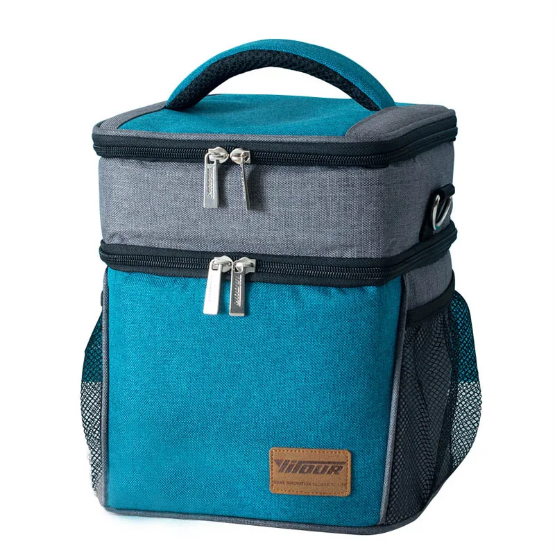 Fashion Portable Lunch Bag Soft Cooler Picnic Pouch For Food Women Men Outdoor Cooler Beach Bag Picnic Bags - Цвет: 2