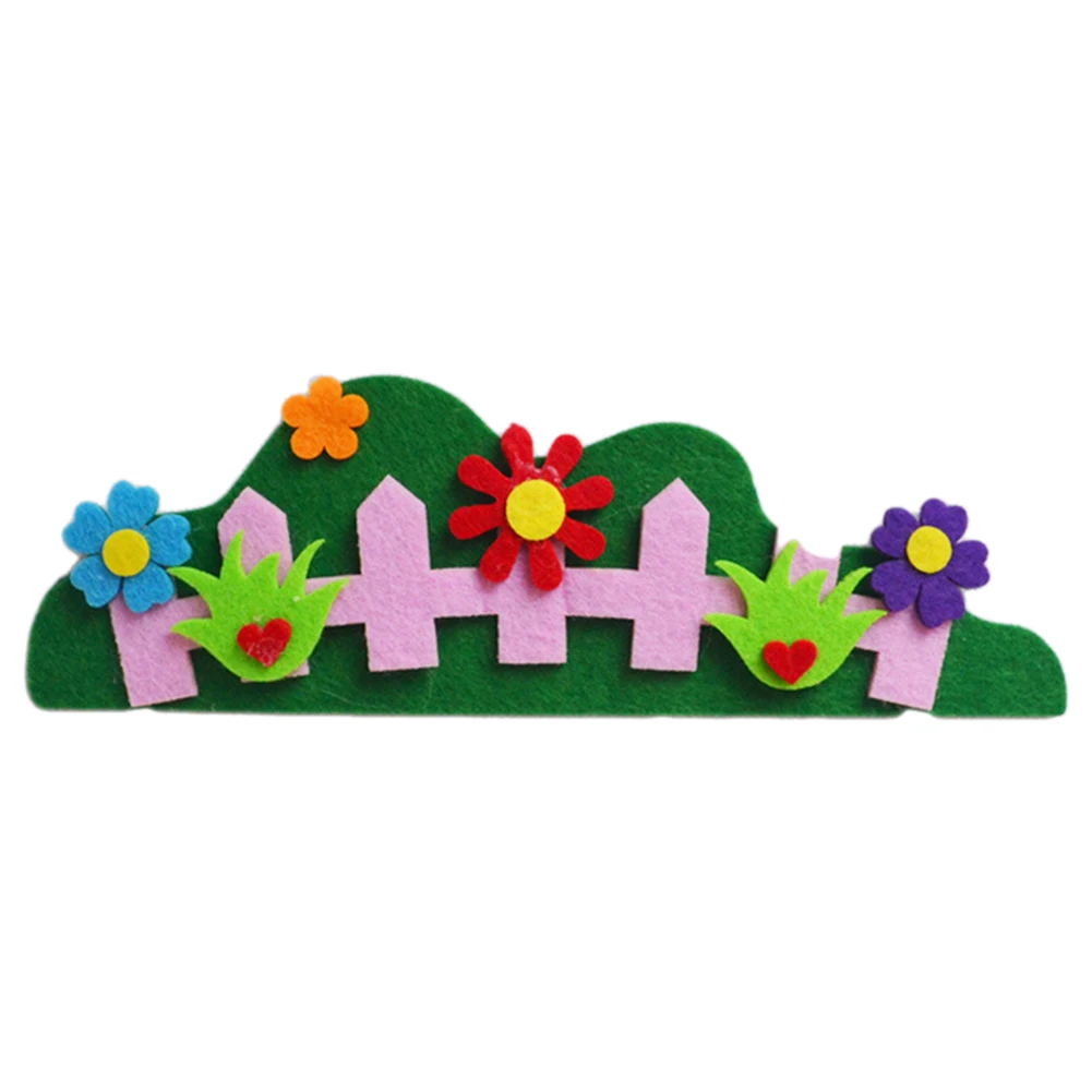 5 Клей для детского сада многоразовый тип забора украшения для детской комнаты легко наносить DIY Подарок Ремесло войлочная ткань интерактивный стикер - Цвет: 5