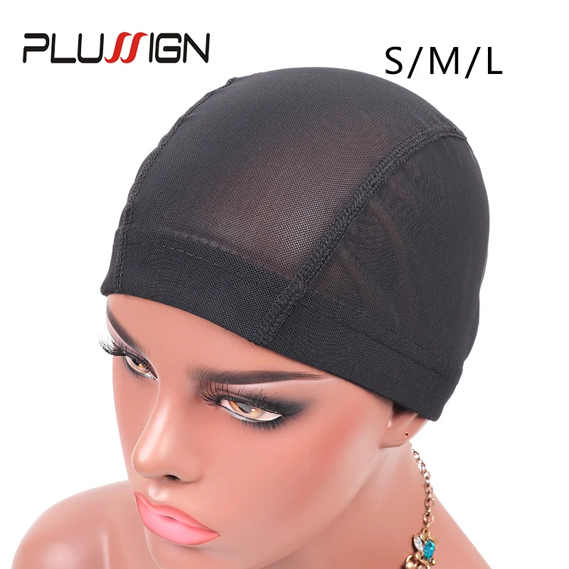 Plussign Stretch Weaving Cap Making Wig Spandex Dome Cap Mesh Weave Caps Hair Extension
