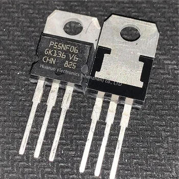 

10pcs/lot P55NF06 STP55NF06 50A 60V field effect MOS tube TO-220