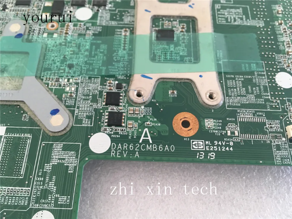 Yourui для hp Pavilion 15-E 17-E материнская плата для ноутбука 733277-001 729844-001 DA0R62CMB6A0 материнская плата с i3-3110m ЦП протестирована ОК