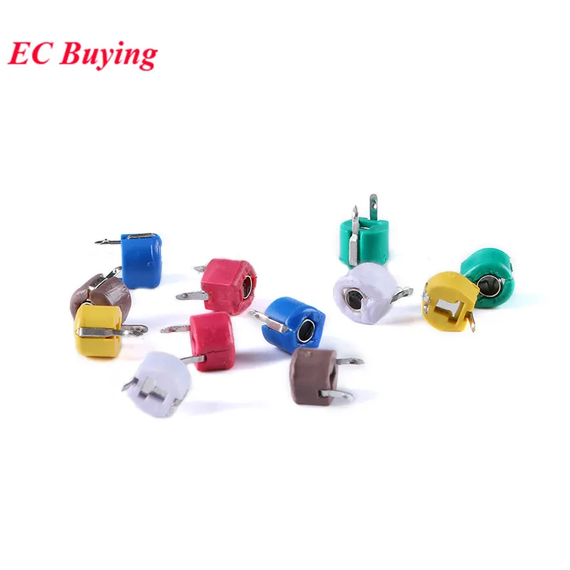 Adjustable Capacitor 5P 10P 20P 30P 40P 50P 60P 70P 120P Plastic 6mm Trimmer 5PF 10PF 20PF 30PF 40PF 50PF 60PF 70PF 120PF 10pcs adjustable capacitor