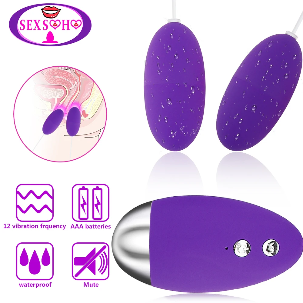Двойной вибратор яйцо с дистанционным управлением массажер точки G Стимулятор