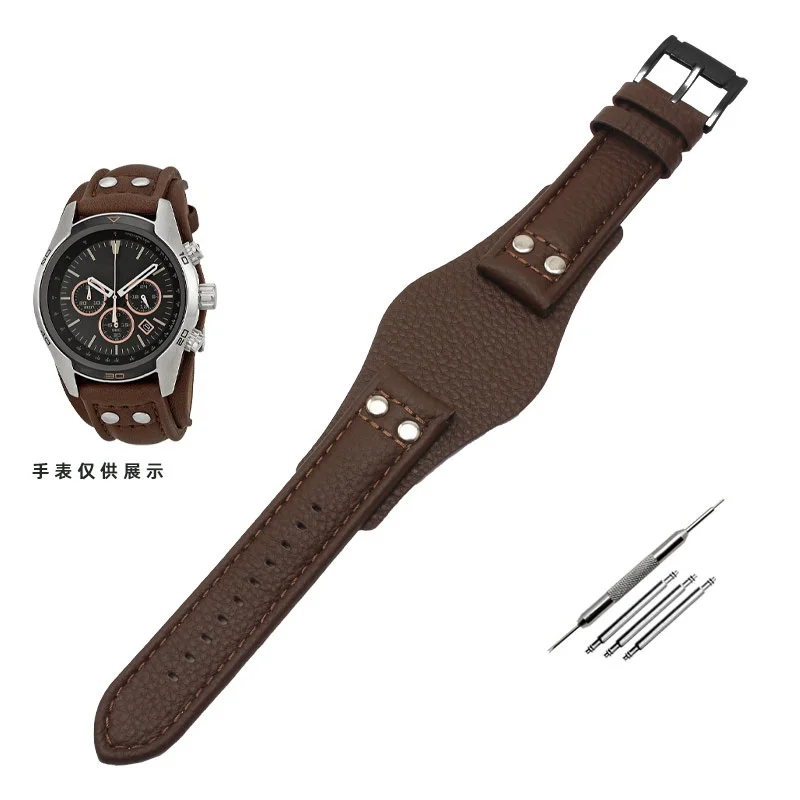 22mm Genuine Leather Watchband strap 