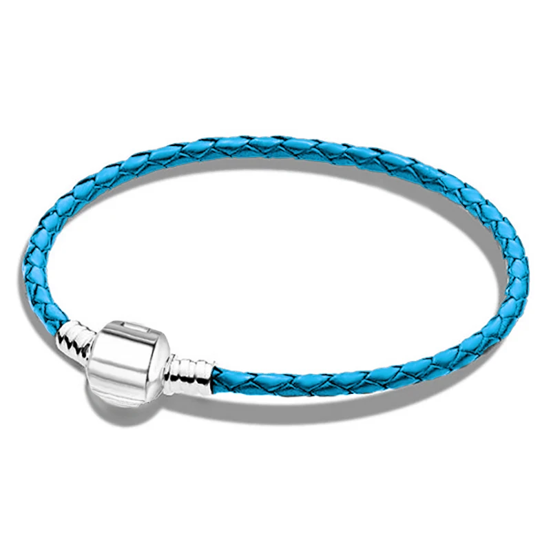 Bracelet Jewelry Seialoy Woven Genuine Leather Bracelets Bangle Fit Original Couple Women Men Bangle Boy Girls Friendship Kids
