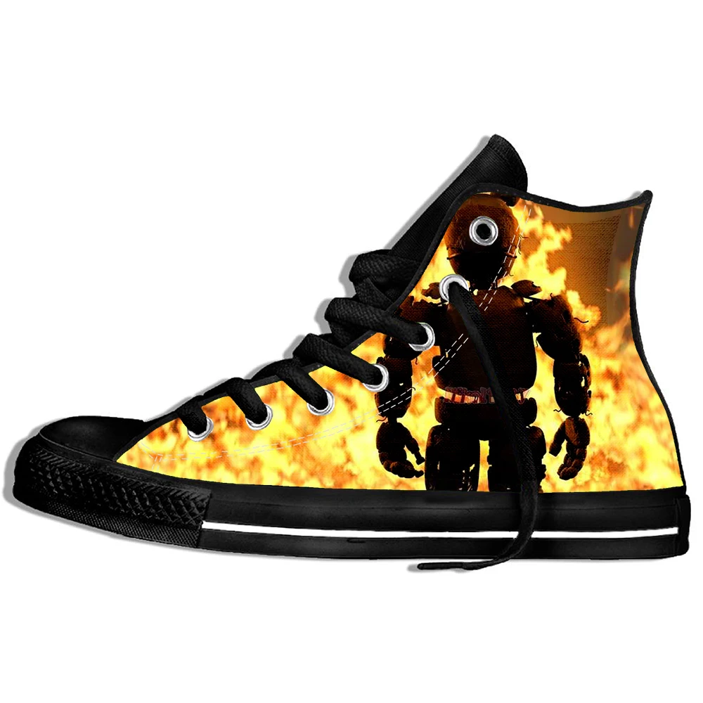 Fnaf/обувь с 3D принтом; Новинка года; обувь для мальчиков; Five Nights at Freddy's; летняя Уличная обувь; кроссовки; обувь с аниме; мужская повседневная обувь
