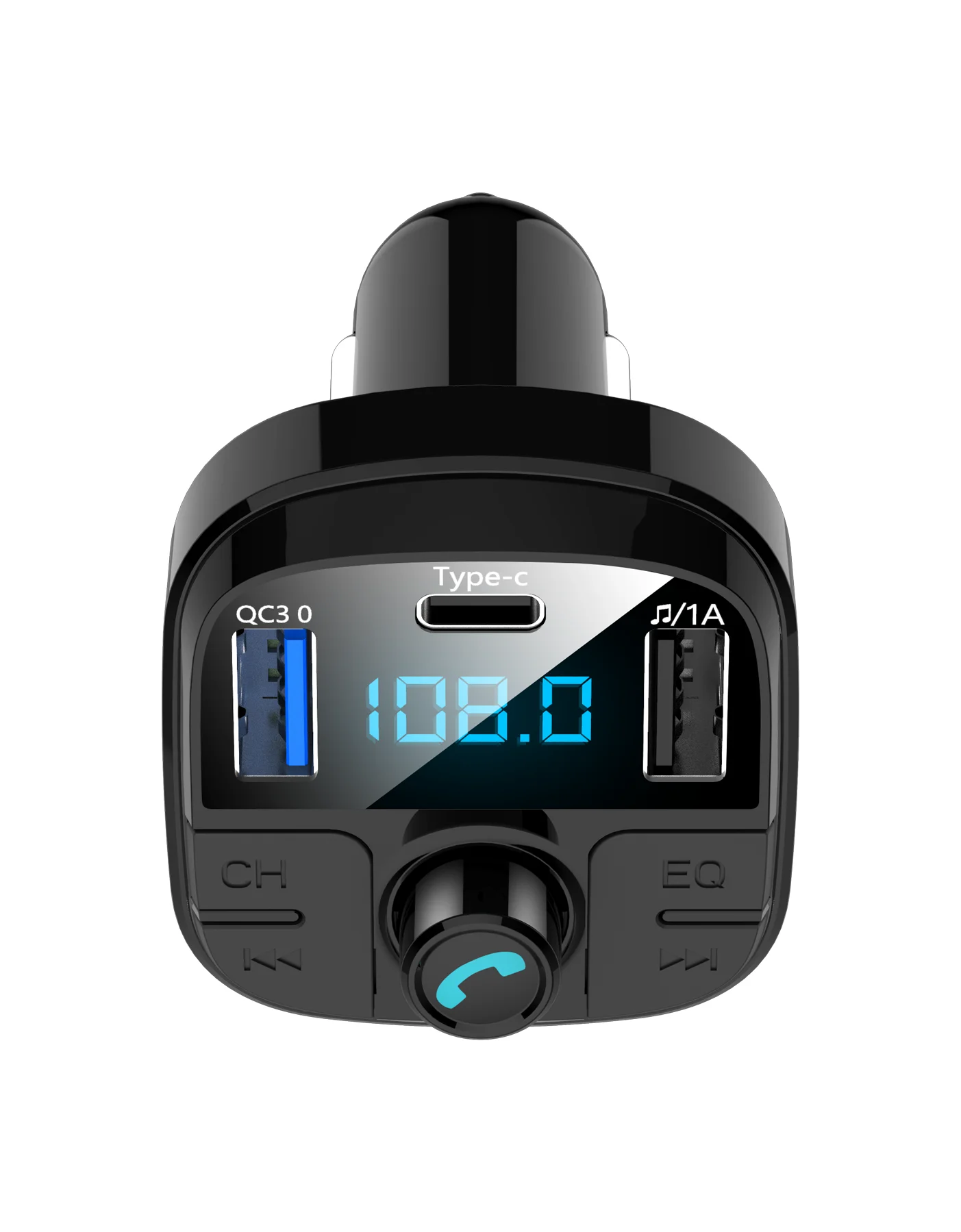 YIBEIKA, автомобильное зарядное устройство QC3, 0 coche Bluetooth transmisor, FM, USB Dual cargador de coche modulador FM reproductor MP3 BT29