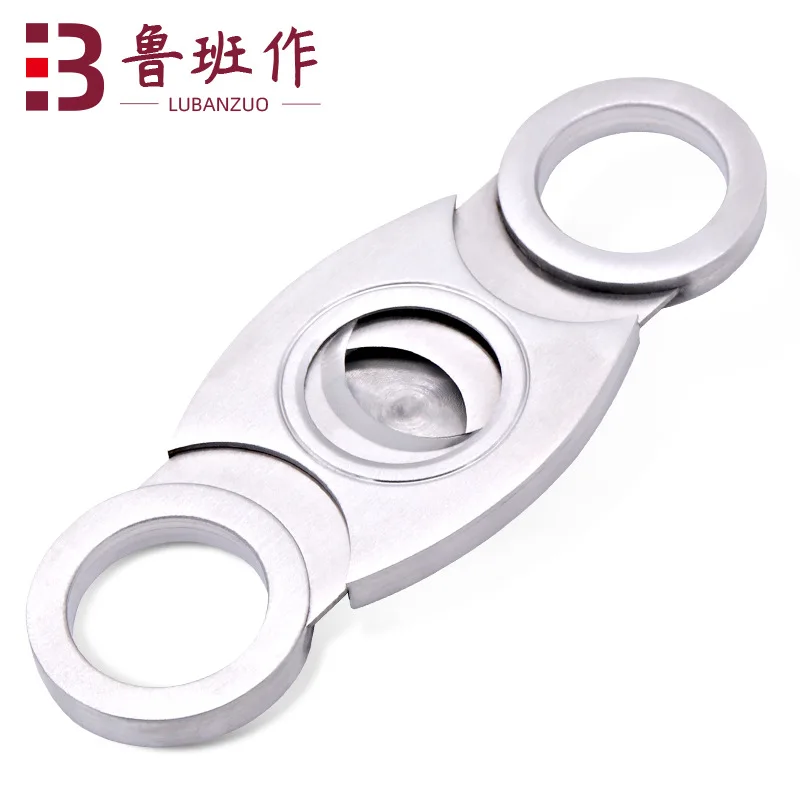 

SOURCE Metal Cigar Tool Top Grade Mini Cigar Cutter Double-edged Cigar Cutter