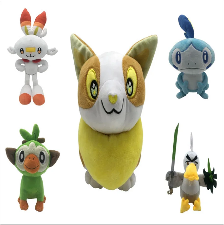 5 стилей Scorbunny Sobble Grookey Galarian Sirfetch 'd Yamper 20 36 см мягкие игрушки в розницу|Персонажи