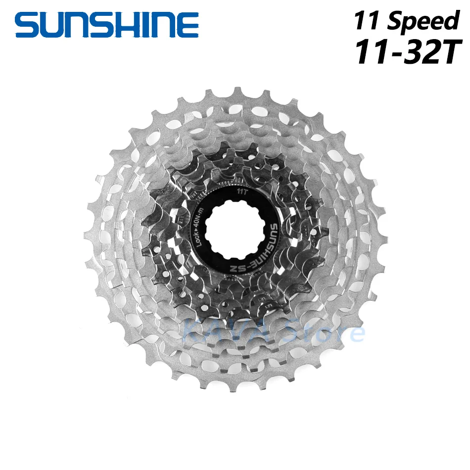 SUNSHINE SL 11 Скорость дорожный велосипед свободного хода 11-28/32/34/36T велосипеда 219 г ультралегкий Кассетный Маховик K7 гравия велосипед HG Системы