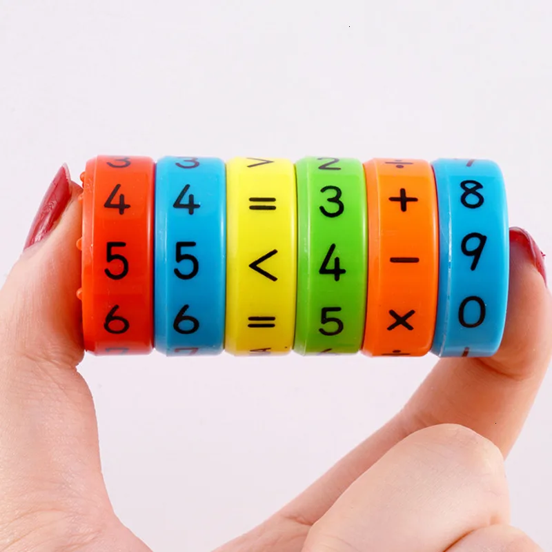 Preschool Kids Math Educational Toys New Montessori Magnetic Numbers DIY Assembling Puzzle Early Learning Toys For Children Gift