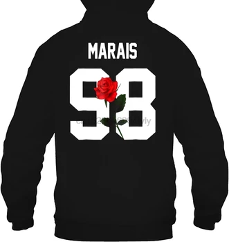 

Marais 98 Red Rose Jonah Marais Women Streetwear men women Hoodies Sweatshirts