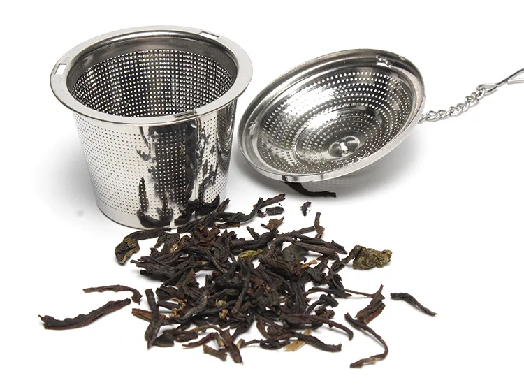 Factory Wholesale Glass Filter Stainless Steel Creative Tea Strainer Silica Gel Tea Hold Stainless Steel Tea Compartment Straine