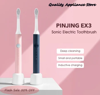

For Xiaomi PINJING SO WHITE Sonic Toothbrush Electric Automatic Toothbrush USB Rechargeable Waterproof Teeth Cleaning Toothbrush