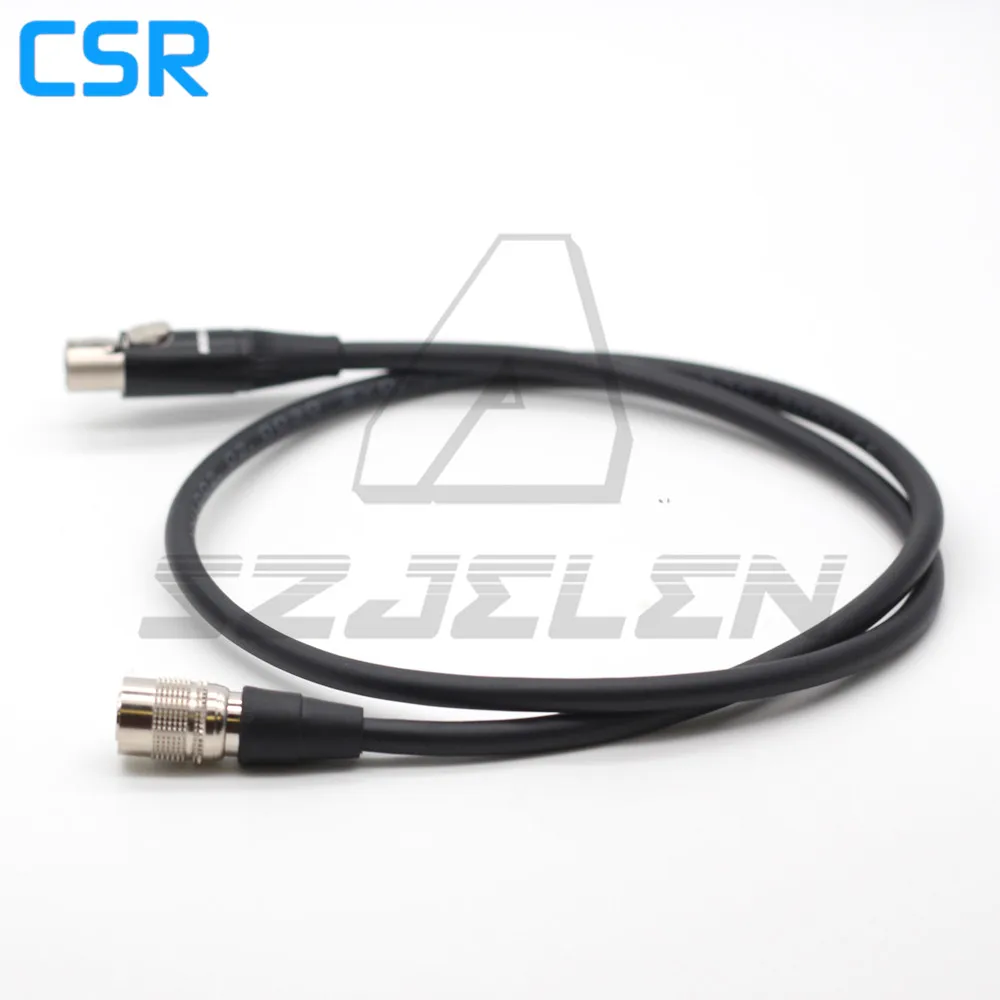 Камера Hirose 4pin 12V to mini xlr 4 pin female для Tvlogic 055 056 058 кабель питания монитора|Соединители|