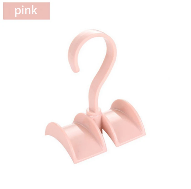 pink 360 градусов стойка для галстуков вращающийся подвесной держатель для домашнего гардероба многофункциональная сумка вешалка для шарфов Стеллаж Для Хранения Одежды Органайзер - Цвет: pink