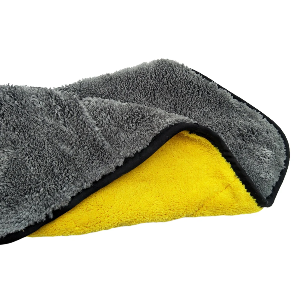 Hviero Auto Care Wash Tools 800gsm 45cmx38/30cmx30cm Thick Plush Microfiber Car Cleaning Car Microfibre Wax Polishing Detailing Towels