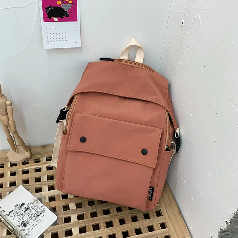 DCIMOR большой емкости водонепроницаемый нейлоновый женский рюкзак женский походный рюкзак модный школьный рюкзак для девочек-подростков книга Mochila - Цвет: orange