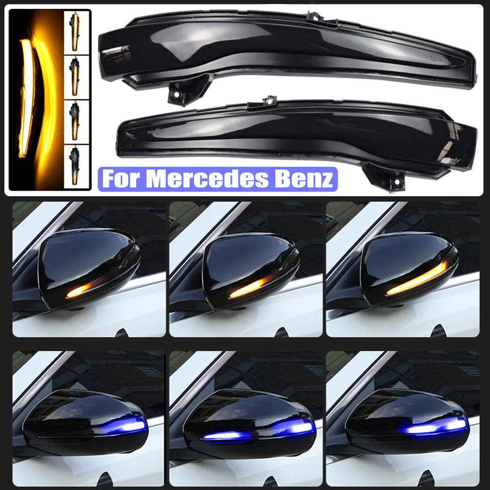 Scroll Led Dynamic Turn Signal Light For Mercedes Benz C Class W205 E W213 S W222 Side Mirror Flashing Light Repeater Blinker Signal Lamp Aliexpress