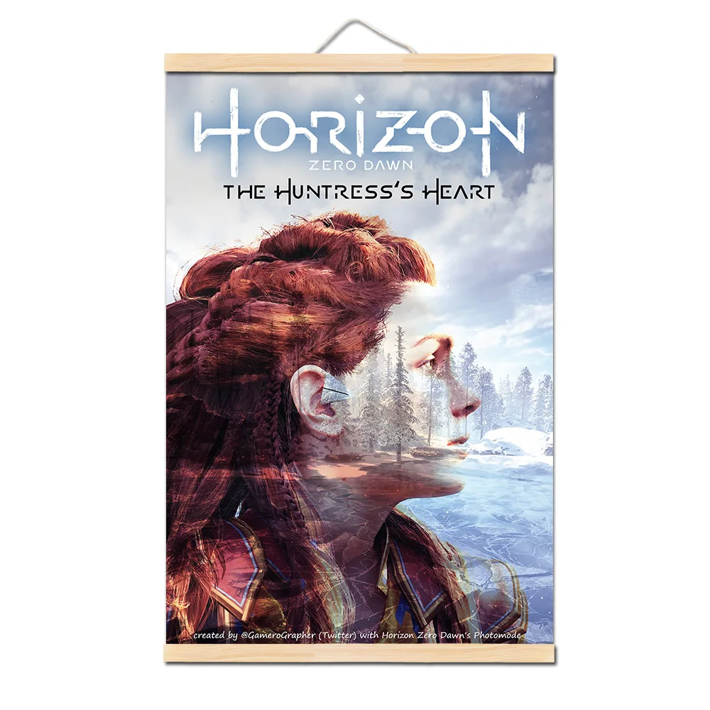 31 Horizon Zero Dawn HD игра плакат на печать на холсте Современная Настенная декоративная уникальный подарок твердая древесина висячая прокрутка живопись для дома - Цвет: 31