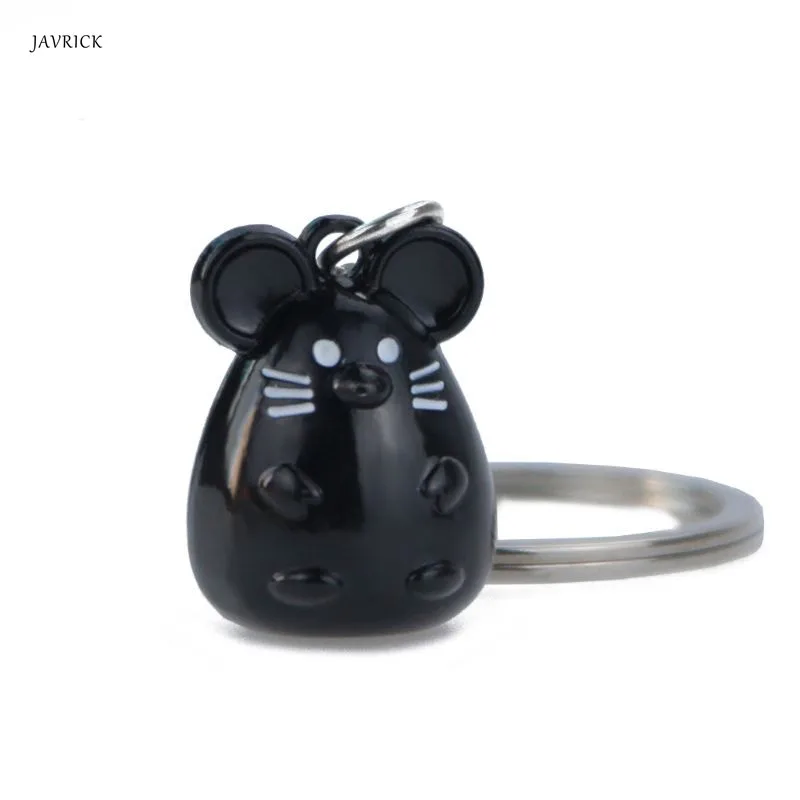 Lucky Wealth mouse год Китайский Зодиак металлический брелок мышь Шарм брелок на сумку держатель для ключей Lucky Jewelry унисекс