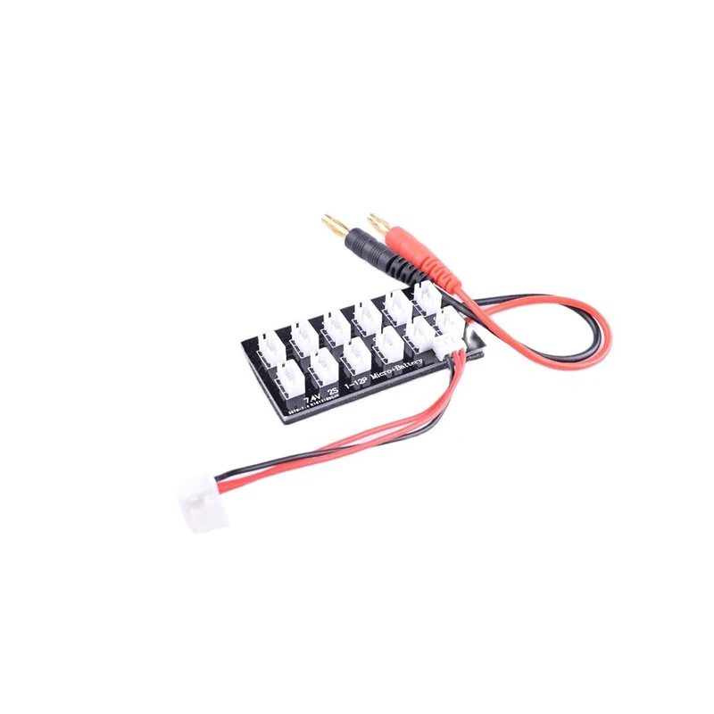 2S Parallel Charge Board 7.4V JST PH2.0 with 4.0mm Banana Plug LiPo Battery for Balance Charger Imax B6|Детали и аксессуары| |