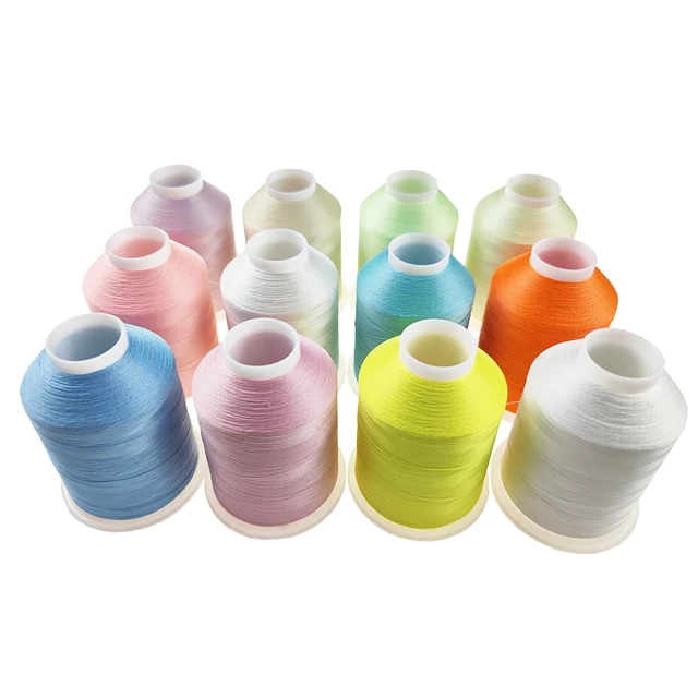 Fluorescent Machine Embroidery Thread  Polyester Thread Embroidery Machine  - Thread - Aliexpress