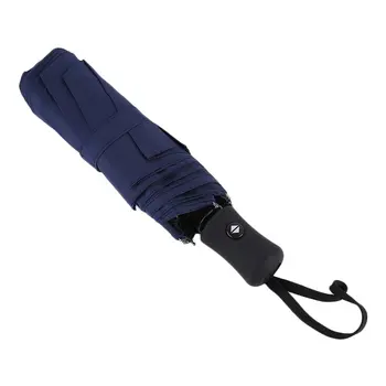 

94x66cm Durable Fashionable Advanced Fully-Automatic UV-proof Three Folding Business Solid Sunshade Rain Umbrella