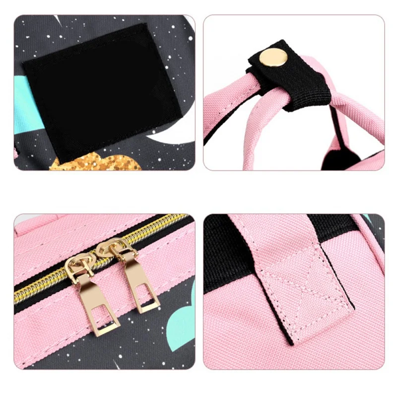 Сумки для подгузников, дорожная сумка с модным принтом для мам, портативный Большой Вместительный водонепроницаемый рюкзак, многофункциональный рюкзак